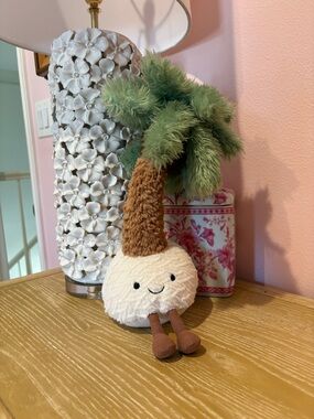 Jellycat Soft Palm Tree Coconut Plush - Green, Brown, Cream